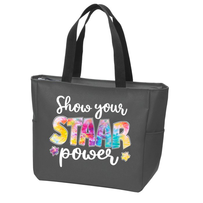 Show Your STAAR Power School Testing Zip Tote Bag