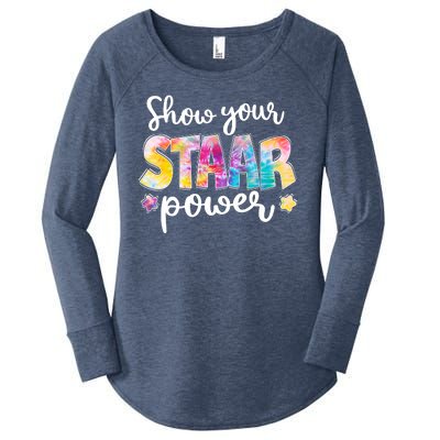 Show Your STAAR Power School Testing Women's Perfect Tri Tunic Long Sleeve Shirt