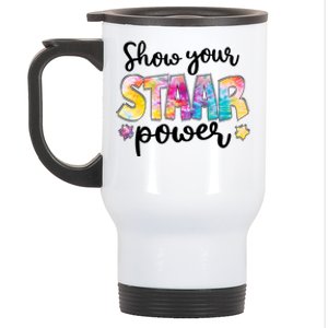 Show Your STAAR Power School Testing Stainless Steel Travel Mug