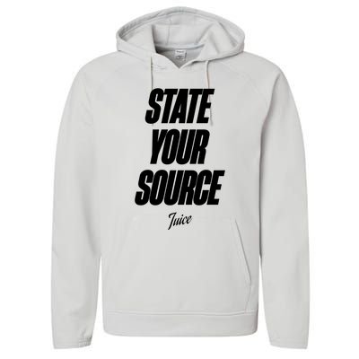 State Your Source Performance Fleece Hoodie