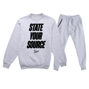 State Your Source Premium Crewneck Sweatsuit Set