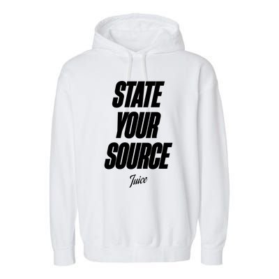 State Your Source Garment-Dyed Fleece Hoodie