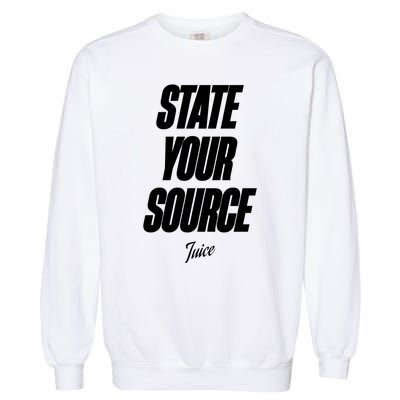 State Your Source Garment-Dyed Sweatshirt