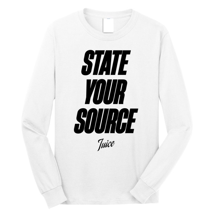 State Your Source Long Sleeve Shirt