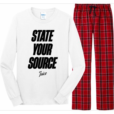 State Your Source Long Sleeve Pajama Set