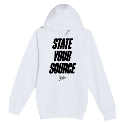 State Your Source Premium Pullover Hoodie