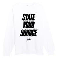 State Your Source Premium Crewneck Sweatshirt