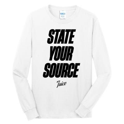 State Your Source Tall Long Sleeve T-Shirt