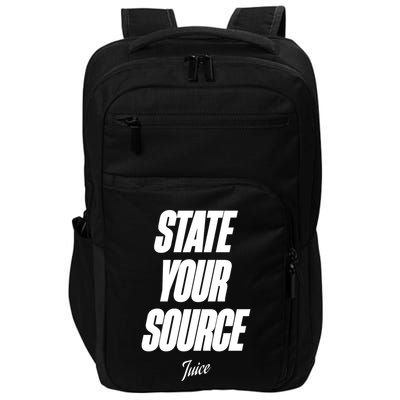 State Your Source Impact Tech Backpack
