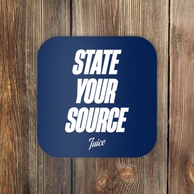 State Your Source Coaster