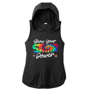 Show Your Staar Power Test Staar Day Mode On Teacher Testing Ladies PosiCharge Tri-Blend Wicking Draft Hoodie Tank