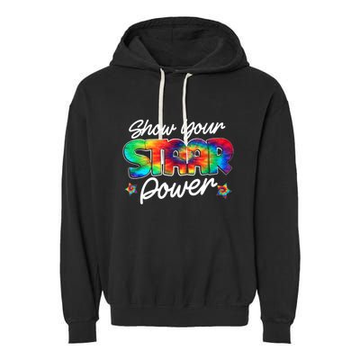 Show Your Staar Power Test Staar Day Mode On Teacher Testing Garment-Dyed Fleece Hoodie