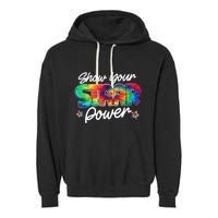 Show Your Staar Power Test Staar Day Mode On Teacher Testing Garment-Dyed Fleece Hoodie