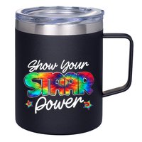 Show Your Staar Power Test Staar Day Mode On Teacher Testing 12oz Stainless Steel Coffee Mug