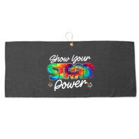 Show Your Staar Power Test Staar Day Mode On Teacher Testing Large Microfiber Waffle Golf Towel