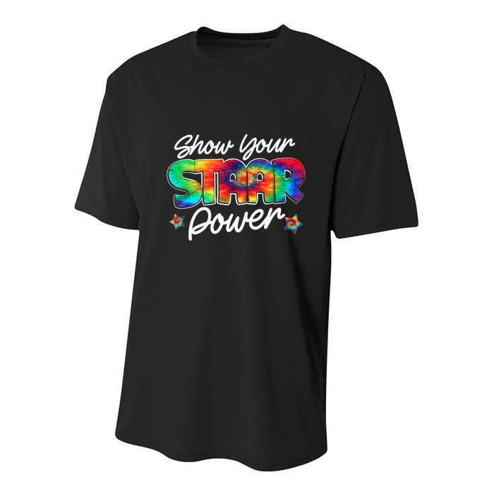 Show Your Staar Power Test Staar Day Mode On Teacher Testing Youth Performance Sprint T-Shirt