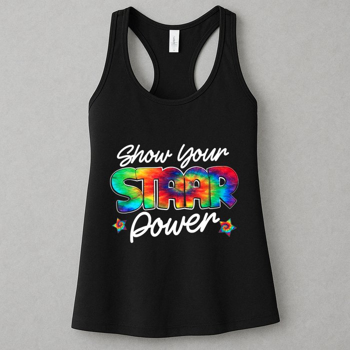 Show Your Staar Power Test Staar Day Mode On Teacher Testing Womens Tank Top