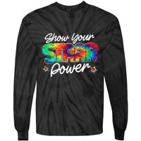 Show Your Staar Power Test Staar Day Mode On Teacher Testing Tie-Dye Long Sleeve Shirt