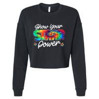Show Your Staar Power Test Staar Day Mode On Teacher Testing Cropped Pullover Crew