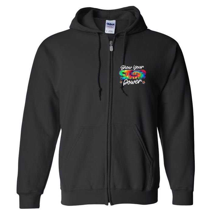 Show Your Staar Power Test Staar Day Mode On Teacher Testing Full Zip Hoodie
