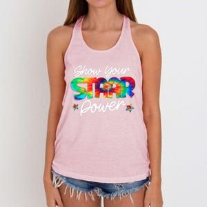 Show Your Staar Power Test Staar Day Mode On Teacher Testing Women's Knotted Racerback Tank