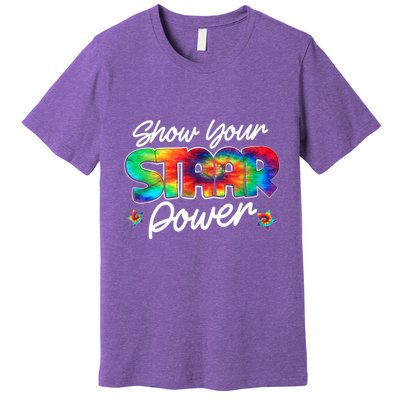 Show Your Staar Power Test Staar Day Mode On Teacher Testing Premium T-Shirt
