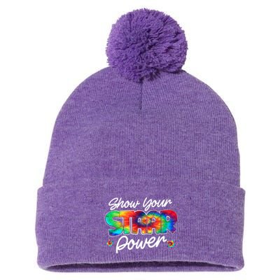 Show Your Staar Power Test Staar Day Mode On Teacher Testing Pom Pom 12in Knit Beanie