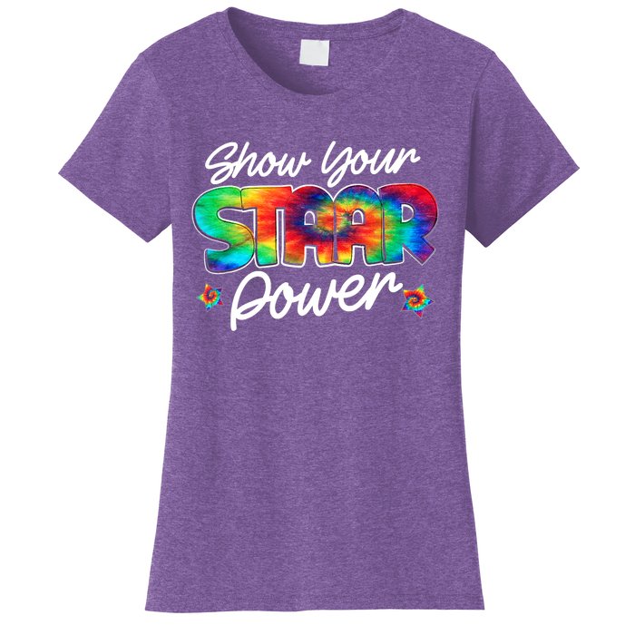 Show Your Staar Power Test Staar Day Mode On Teacher Testing Women's T-Shirt