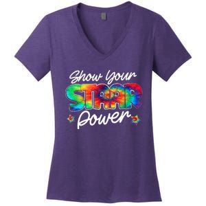 Show Your Staar Power Test Staar Day Mode On Teacher Testing Women's V-Neck T-Shirt