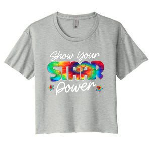 Show Your Staar Power Test Staar Day Mode On Teacher Testing Women's Crop Top Tee