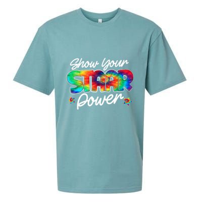 Show Your Staar Power Test Staar Day Mode On Teacher Testing Sueded Cloud Jersey T-Shirt