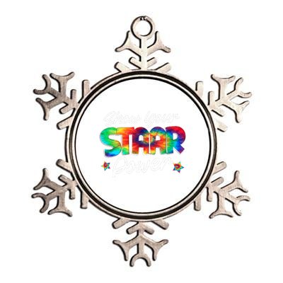 Show Your Staar Power Test Staar Day Mode On Teacher Testing Metallic Star Ornament