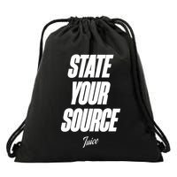 State Your Source Drawstring Bag