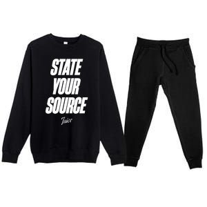 State Your Source Premium Crewneck Sweatsuit Set