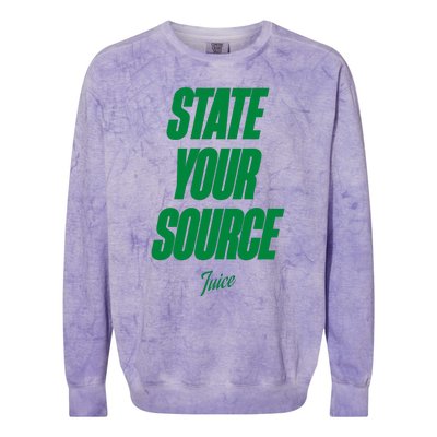 State Your Source Colorblast Crewneck Sweatshirt