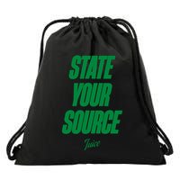 State Your Source Drawstring Bag
