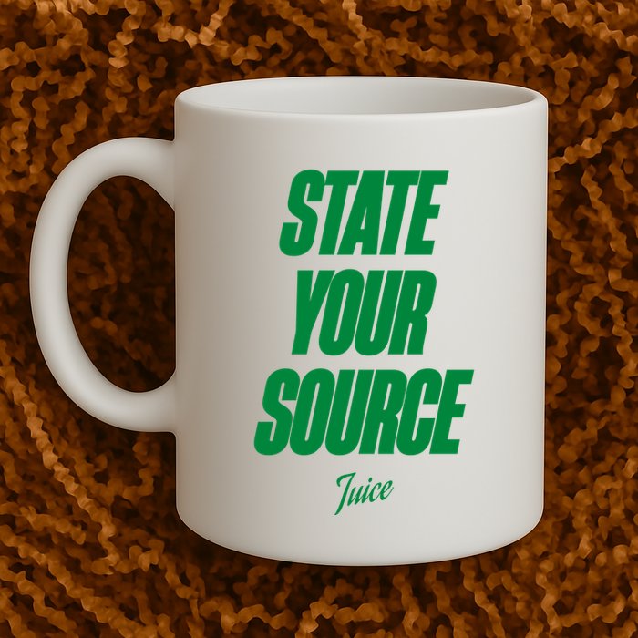 State Your Source Coffee Mug