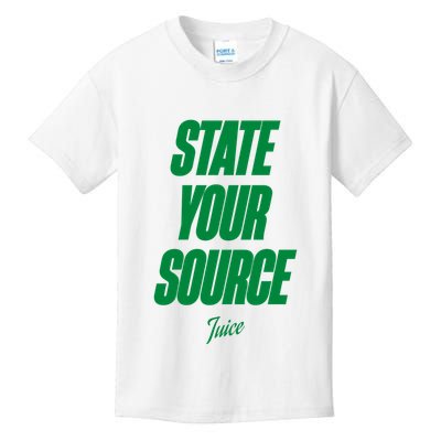 State Your Source Kids T-Shirt