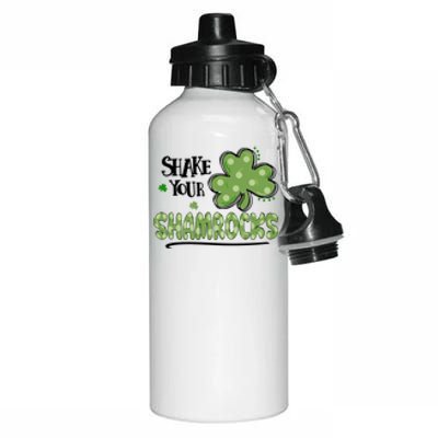 Shake Your Shamrocks Funny St. Patrick's Day Aluminum Water Bottle 