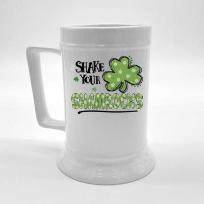 Shake Your Shamrocks Funny St. Patrick's Day Beer Stein