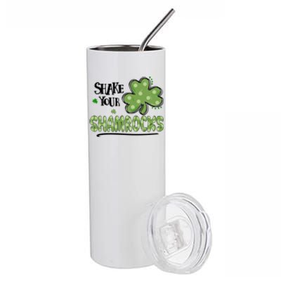 Shake Your Shamrocks Funny St. Patrick's Day Stainless Steel Tumbler