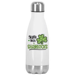 Shake Your Shamrocks Funny St. Patrick's Day Stainless Steel Insulated Water Bottle