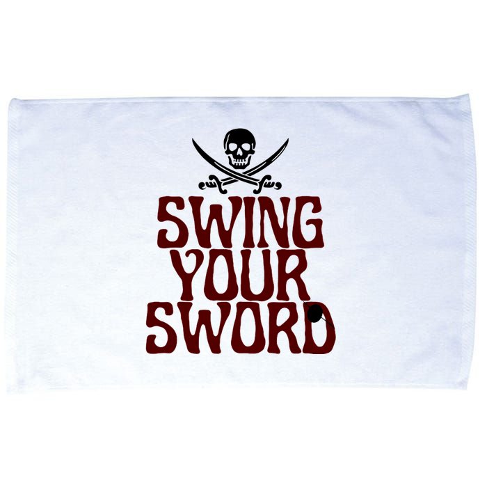 Swing Your Sword Hall State RIP Mike Coach Rest In Peace Microfiber Hand Towel