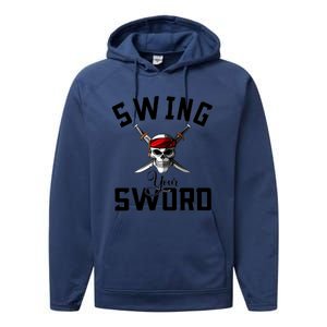 Swing Your Sword Hall State RIP Mike Coach Rest In Peace Performance Fleece Hoodie