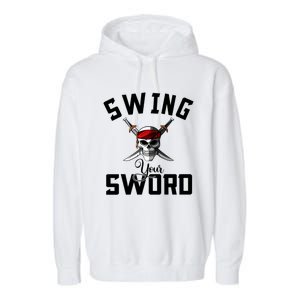 Swing Your Sword Hall State RIP Mike Coach Rest In Peace Garment-Dyed Fleece Hoodie