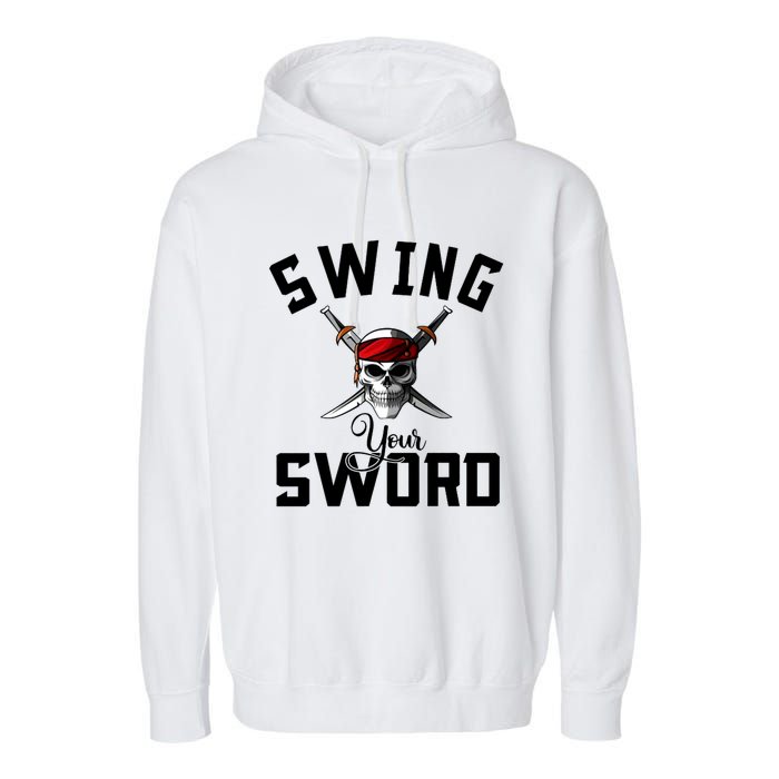 Swing Your Sword Hall State RIP Mike Coach Rest In Peace Garment-Dyed Fleece Hoodie