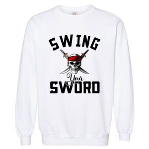 Swing Your Sword Hall State RIP Mike Coach Rest In Peace Garment-Dyed Sweatshirt