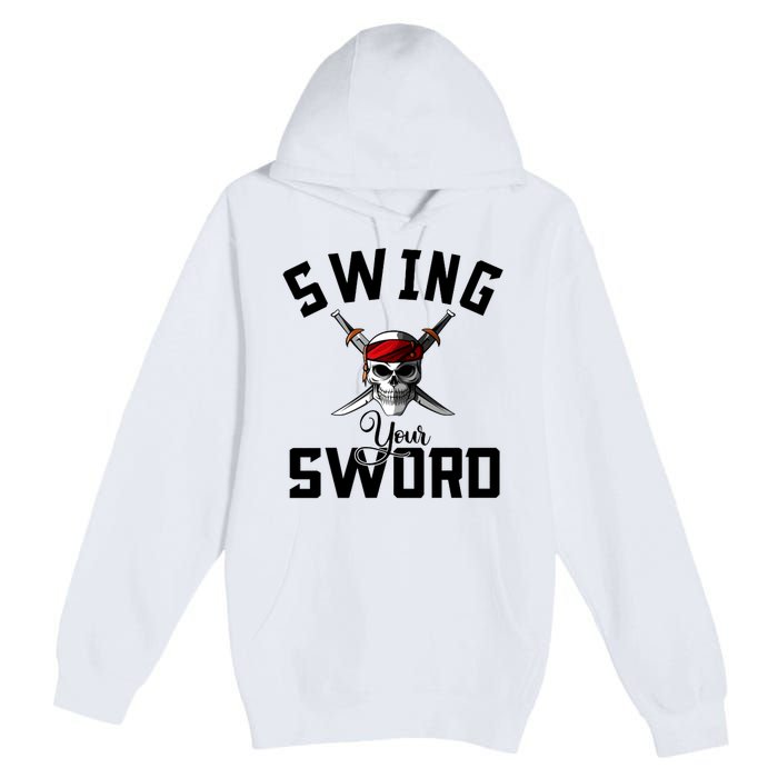 Swing Your Sword Hall State RIP Mike Coach Rest In Peace Premium Pullover Hoodie