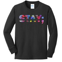 Stay Your Story Is Not Over Mental Health Awareness Kids Long Sleeve Shirt