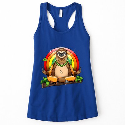 Sloth Yoga Super Cute Animal Yogi Meditating Magical Spirit Gift Womens Tank Top